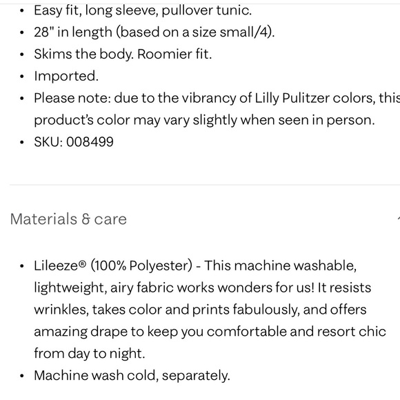 Lilly Pulitzer Marilina Long Sleeve Tunic Top Blouse XL Orange print - Picture 5 of 12